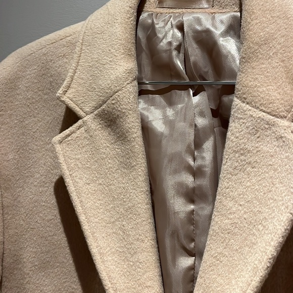 Taylor & Reece Cream wool long coat - Picture 2 of 6